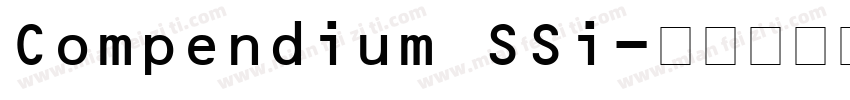 Compendium SSi字体转换